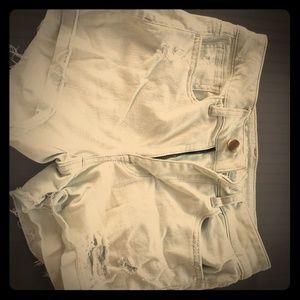 2 pairs American Eagle jean shorts size 4